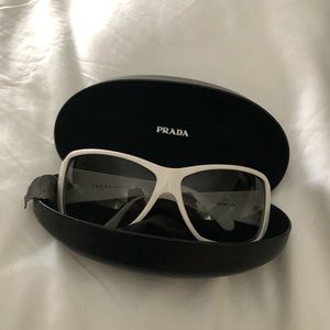 White Prada sunglasses